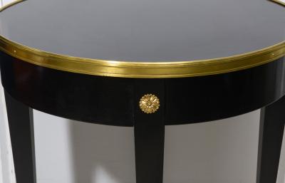 Pair of Vintage French Ebonized Bouillote Tables