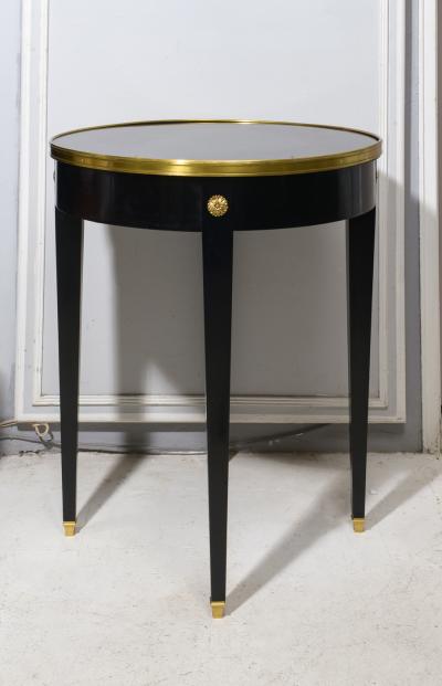 Pair of Vintage French Ebonized Bouillote Tables
