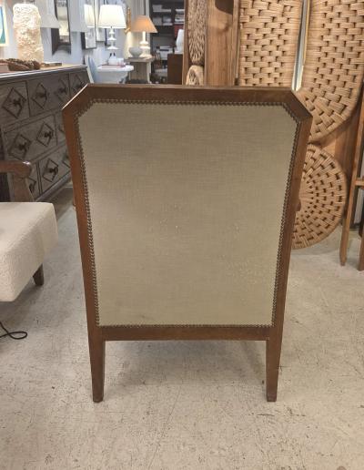 Pair of Vintage French Macassar Ebony Armchairs