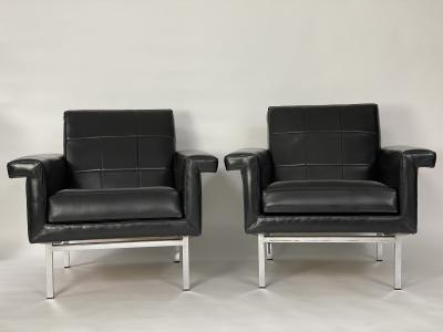 Pair of Vintage Leather Arm Chairs