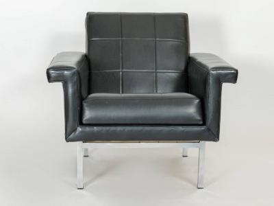 Pair of Vintage Leather Arm Chairs