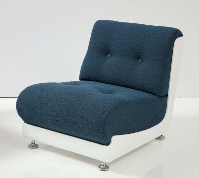 Pair of Vintage Lounge Chairs in the manner of Mario Bellini