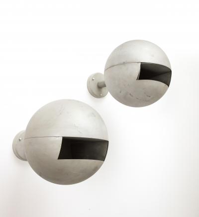 Pair of Vintage Metal Sconces Sweden c 1970