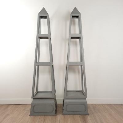 Pair of Vintage Now Gray Store Display Fixtures