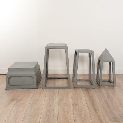 Pair of Vintage Now Gray Store Display Fixtures