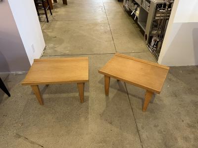 Pair of Vintage Oak Stools FRANCE