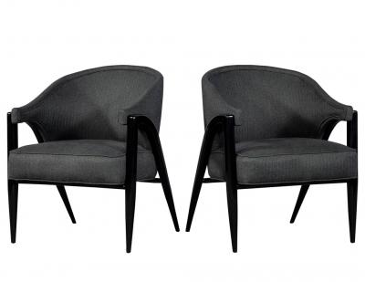 Pair of Vintage Original Mid Century Modern Lounge Chairs