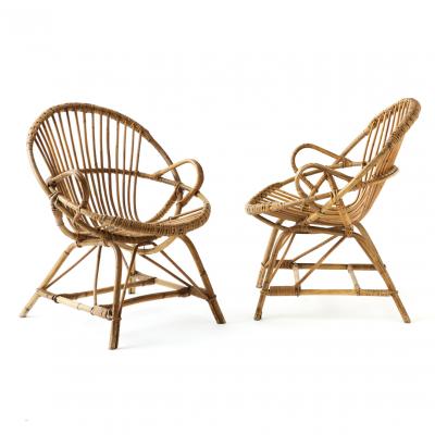 Pair of Vintage Rattan Chairs