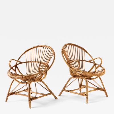 Pair of Vintage Rattan Chairs