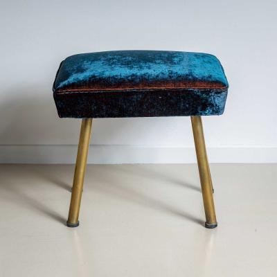 Pair of Vintage Stools Italy Mid 20th Century