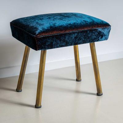 Pair of Vintage Stools Italy Mid 20th Century