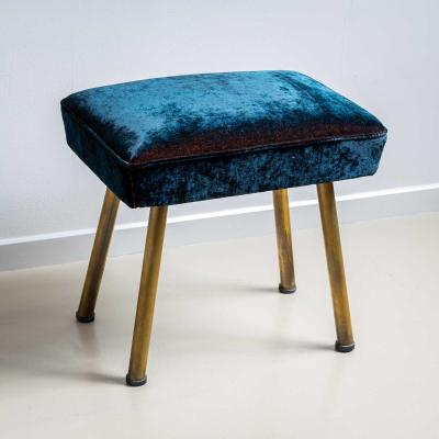 Pair of Vintage Stools Italy Mid 20th Century