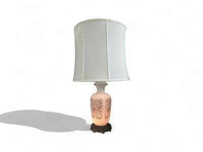 Pair of Vintage Table Lamps with Rose Motif Unknown 1960s Lot 822