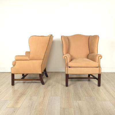 Pair of Vintage Wing Chairs