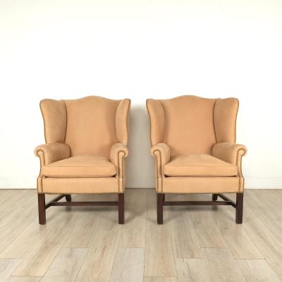 Pair of Vintage Wing Chairs