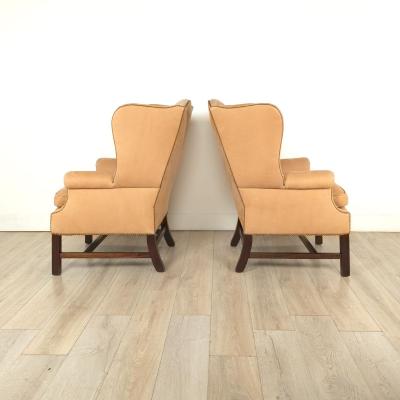 Pair of Vintage Wing Chairs