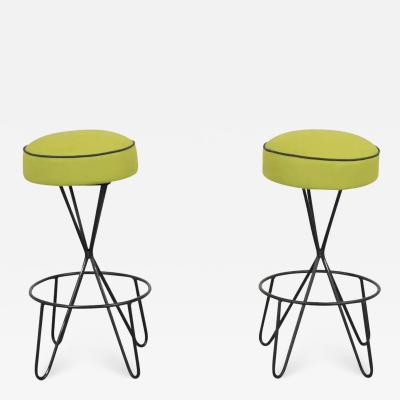 Pair of Vinyl Bar Stools