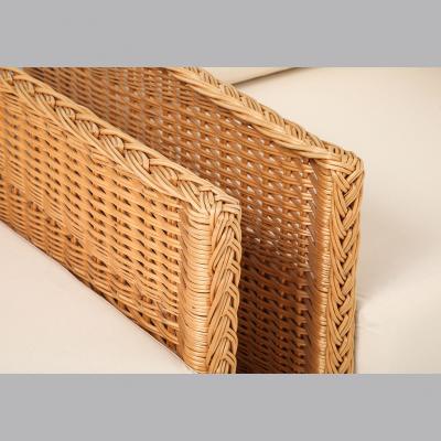 Pair of Vivai Del Sud Style Wicker Armchairs