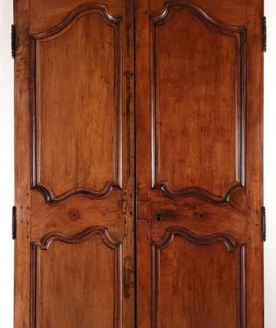 Pair of Walnut Doors France 18th 19th century