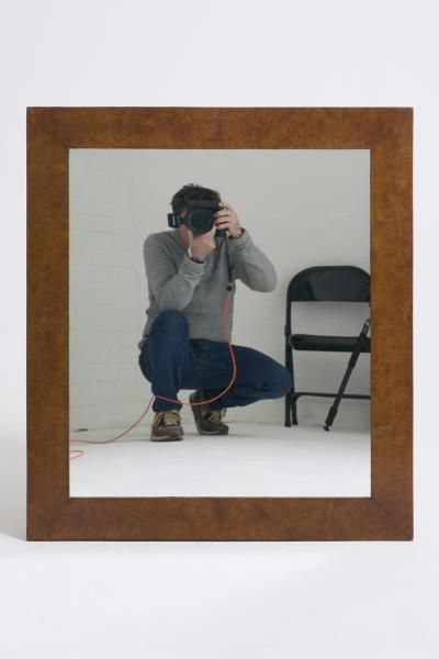 Pair of Walnut Mirrors