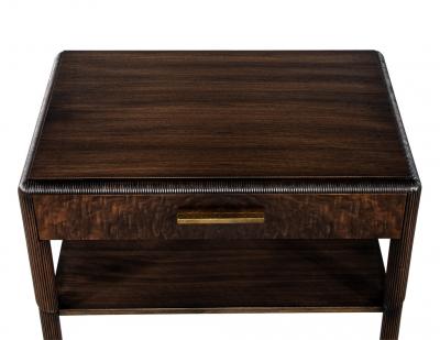 Pair of Walnut Nightstand End Tables