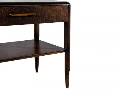 Pair of Walnut Nightstand End Tables