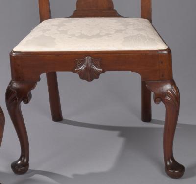 Pair of Walnut Philadelphia Chippendale Chairs