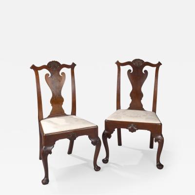 Pair of Walnut Philadelphia Chippendale Chairs