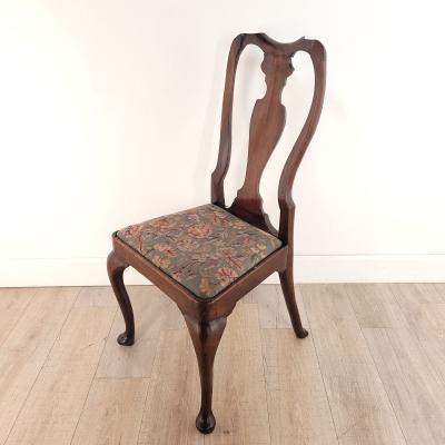Pair of Walnut Queen Anne Chairs England circa 1710