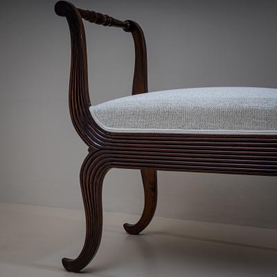 Pair of Walnut Tabourets Italy circa 1830