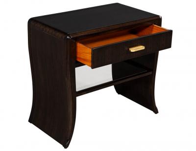 Pair of Water Fall Mozambique and Mahogany Night Stands