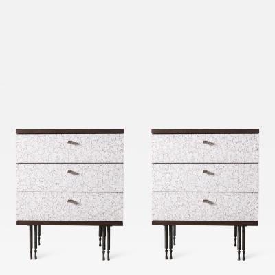 Pair of Wheeler Nightstands Designed Made by Andy Messenger