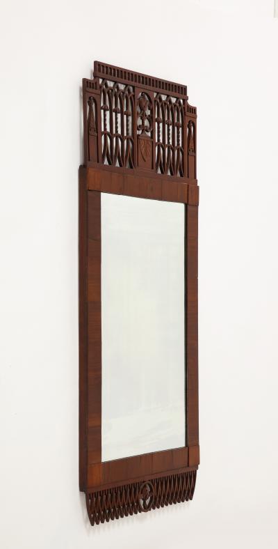 Pair of Whimsical Mahogany Mirrors