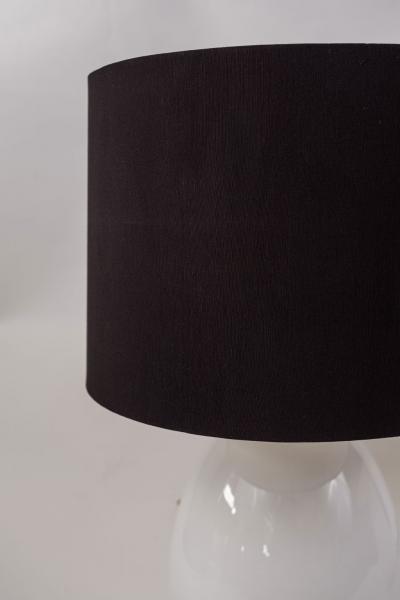 Pair of White Ceramic Lamps