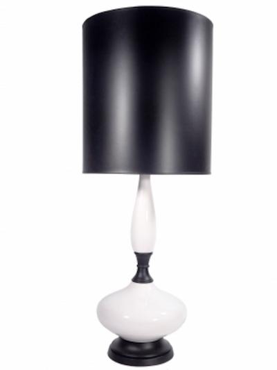 Pair of White Porcelain Lamps
