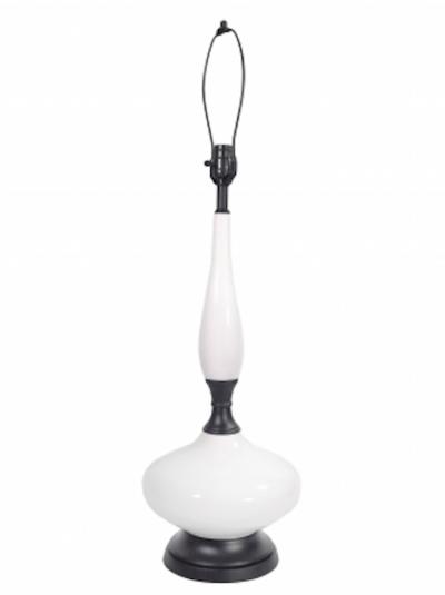 Pair of White Porcelain Lamps