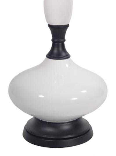 Pair of White Porcelain Lamps