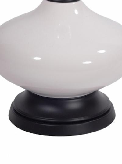 Pair of White Porcelain Lamps