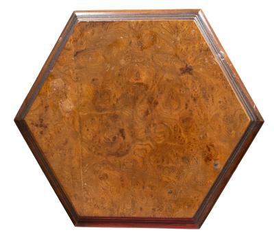 Pair of William And Mary Style Burl Walnut Candlestands