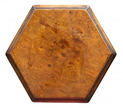Pair of William And Mary Style Burl Walnut Candlestands