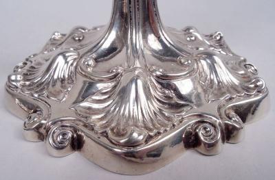 Pair of William Cafe English Georgian Classical Candlesticks 1762