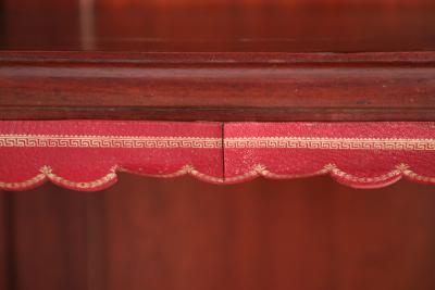 Pair of William IV Mahogany Open Two Sided Bookcases