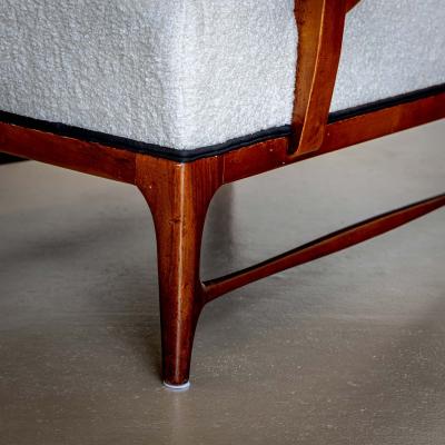 Pair of Wingback Armchairs attr to Paolo Buffa Italy 1950s