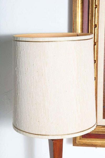 Pair of Wood and Brass Lamps