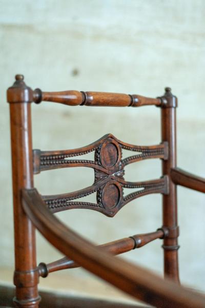 Pair of Wooden Chairs with Vienna Straw