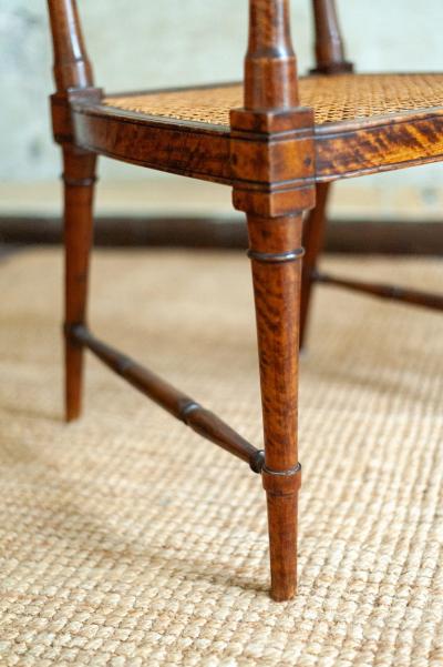 Pair of Wooden Chairs with Vienna Straw