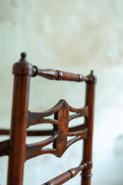 Pair of Wooden Chairs with Vienna Straw