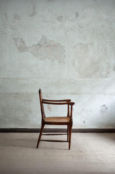 Pair of Wooden Chairs with Vienna Straw