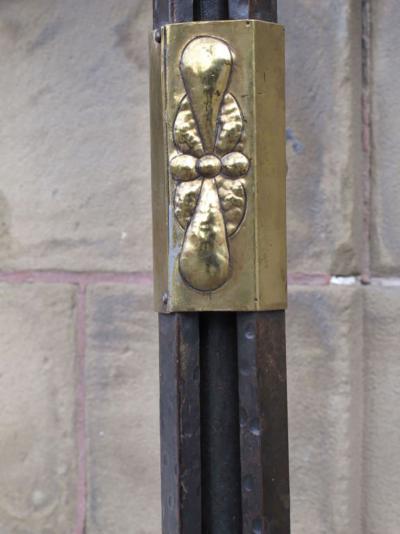 Pair of Wrought Iron Gothic Revival Lamps