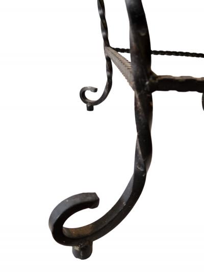 Pair of Wrought Iron Millefiori Ceramic Mosaic Side Tables Italy 1960